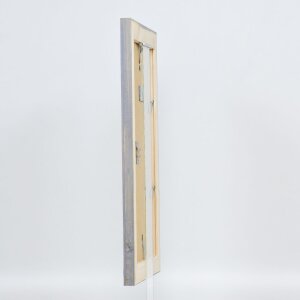 Cornice in legno massiccio effetto 2240 grigio 61x91,5 cm vetro normale