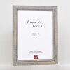 Cornice in legno massiccio effetto 2240 grigio 61x91,5 cm vetro normale