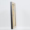 Effetto cornice in legno massiccio profilo 28 oro 61x91,5 cm vetro trasparente