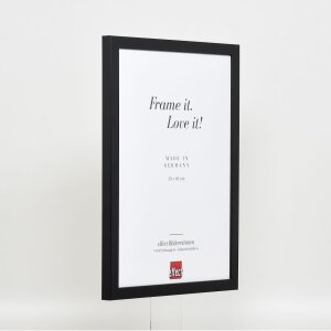 Struttura in legno Top Cube 61x91,5 cm vetro museale nero