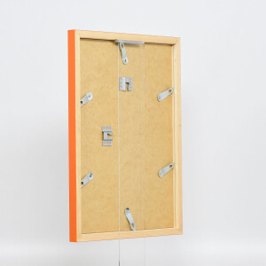 Struttura in legno Top Cube 61x91,5 cm vetro museale arancione
