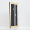Effetto cornice in legno massiccio profilo 30 nero 61x91,5 cm vetro museale