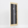 Effetto cornice in legno massiccio profilo 30 bianco 61x91,5 cm vetro museo