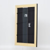 Effetto cornice in legno massiccio profilo 30 nero 62x93 cm vetro acrilico