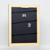 Effetto cornice in legno massiccio profilo 30 nero 62x93 cm vetro acrilico