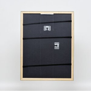 Telaio effetto legno profilo 2070 vetro antiriflesso 62x93 cm oro