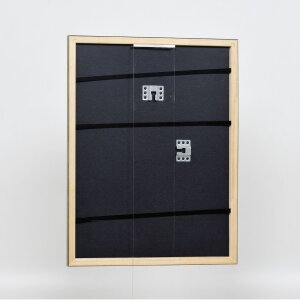 Telaio effetto legno profilo 2070 vetro antiriflesso 62x93 cm oro