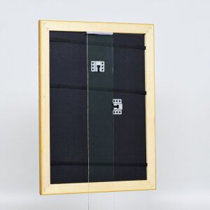 Effetto legno Telaio barocco Profilo 37 oro antico 62x93 cm Vetro acrilico