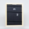 Effetto legno Telaio barocco Profilo 37 bianco 62x93 cm Vetro acrilico