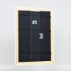Effetto legno Telaio barocco Profilo 37 bianco 62x93 cm Vetro acrilico