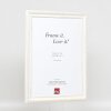 Effetto legno Telaio barocco Profilo 37 bianco 62x93 cm Vetro acrilico