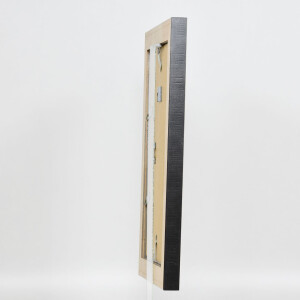 Effetto cornice in legno massiccio profilo 28 oro 62x93 cm vetro trasparente