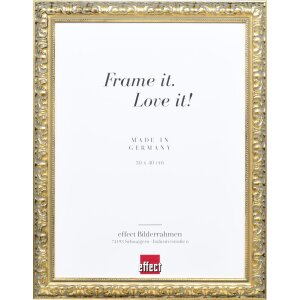 Effetto cornice in legno profilo 94 oro 62x93 cm vetro...