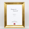 Effetto cornice in legno profilo 95 oro 62x93 cm vetro normale