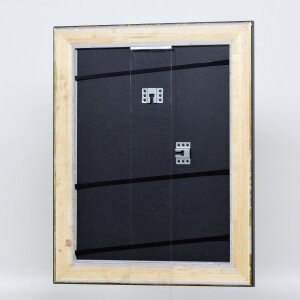 Telaio effetto legno profilo 95 nero 62x93 cm vetro normale