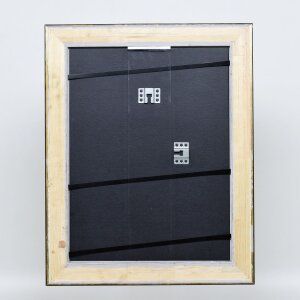 Telaio effetto legno profilo 95 nero 62x93 cm vetro normale