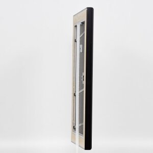 Telaio effetto legno profilo 95 nero 62x93 cm vetro normale