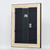 Telaio effetto legno profilo 95 nero 62x93 cm vetro acrilico