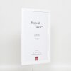 Effetto cornice in legno Profilo 2210 bianco 62x93 cm Vetro Museo
