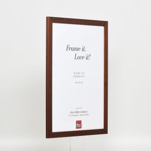 Cornice in legno effetto profilo 2210 marrone scuro 62x93 cm vetro museale