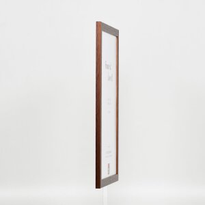 Cornice in legno effetto profilo 2210 marrone scuro 62x93 cm vetro museale