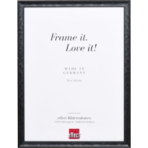 Telaio effetto legno profilo 2070 vetro museo 62x93 cm nero