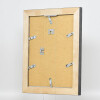 Effetto cornice in legno massiccio profilo 28 oro 62x93 cm vetro museale