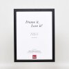 Telaio effetto legno profilo 33 nero 7x10 cm vetro antiriflesso
