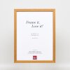 Telaio in legno effetto profilo 33 rovere 7x10 cm vetro antiriflesso
