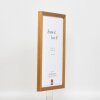Telaio in legno effetto profilo 33 rovere 7x10 cm vetro antiriflesso