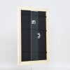 Cornice barocca effetto legno Profilo 37 bianco 7x10 cm Vetro museo