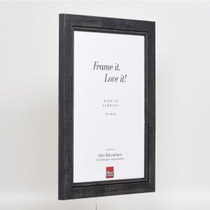 Cornice in legno massiccio effetto 2240 nero 7x10 cm vetro normale