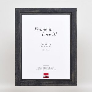Cornice in legno massiccio effetto 2240 nero 7x10 cm Vetro antiriflesso