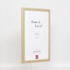 Struttura in legno Top Cube 70x100 cm vetro antiriflesso oro