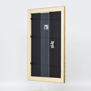 Effetto cornice in legno profilo 94 oro 70x100 cm vetro antiriflesso