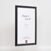 Telaio effetto legno profilo 2070 vetro antiriflesso 70x100 cm nero