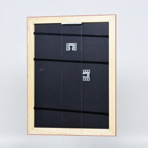 Effetto legno Telaio barocco Profilo 37 argento antico 70x100 cm Vetro acrilico