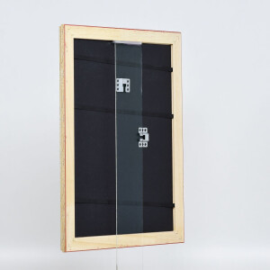 Effetto legno Telaio barocco Profilo 37 argento antico 70x100 cm Vetro acrilico