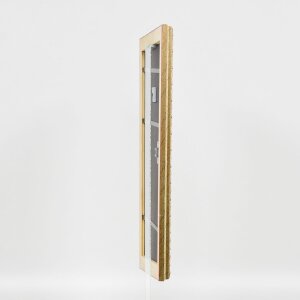 Effetto legno Telaio barocco Profilo 37 argento antico 70x100 cm Vetro acrilico