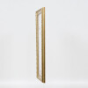 Effetto legno Telaio barocco Profilo 37 argento antico 70x100 cm Vetro acrilico