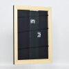 Effetto cornice in legno massiccio profilo 30 nero 70x100 cm vetro museale