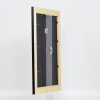 Effetto cornice in legno massiccio profilo 30 nero 70x100 cm vetro museale