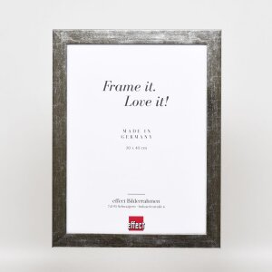 Cornice ad effetto 2319 argento lucido 70x100 cm vetro museale