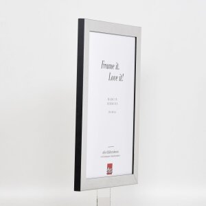 Cornice ad effetto 2319 argento lucido 70x100 cm vetro museale