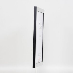 Cornice ad effetto 2319 argento lucido 70x100 cm vetro museale