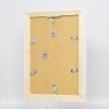 Cornice in legno massello effetto 2240 bianco 70x70 cm vetro normale