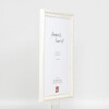 Effetto legno Telaio barocco Profilo 37 bianco 70x70 cm Vetro acrilico