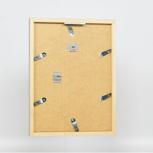 Struttura in legno Top Cube 70x70 cm vetro museale argento