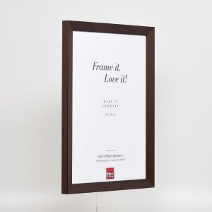 Effetto cornice in legno Top N palissandro 70x70 cm vetro museale