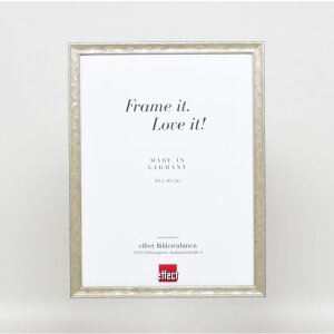 Telaio effetto legno profilo 2070 vetro museo 70x70 cm argento